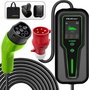 Qoltec 2w1 Typ2 Cargador de coche portátil 11kW Trifásico 5m