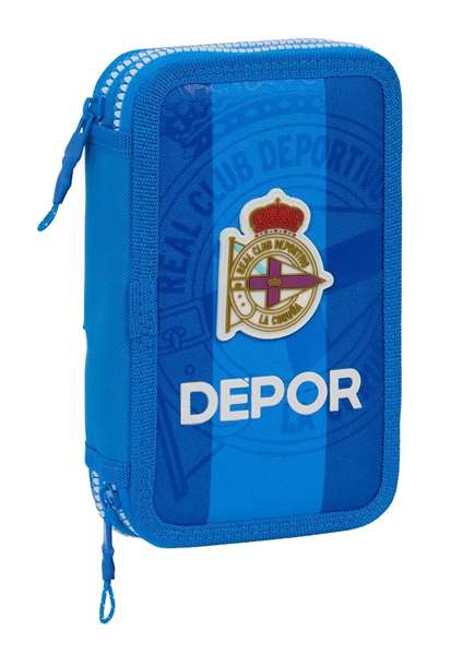 Safta Plumier Doble Pequeño 28 Piezas Real Deportivo De La Coruña 12,5x19,5x4cm