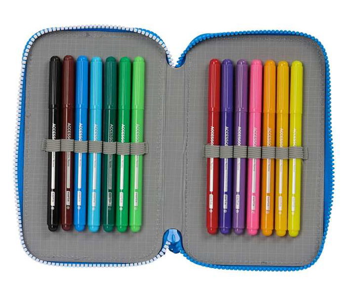 Safta Plumier Doble Pequeño 28 Piezas Real Deportivo De La Coruña 12,5x19,5x4cm