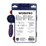 Workpro Juego de vasos con carraca, mango y llave ajustable, 38 piezas