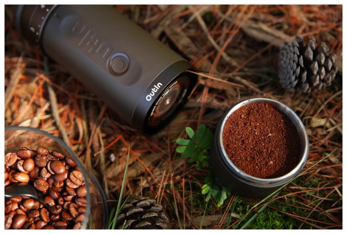OutIn Fino Molinillo de Café Eléctrico Portátil Tundra Brown