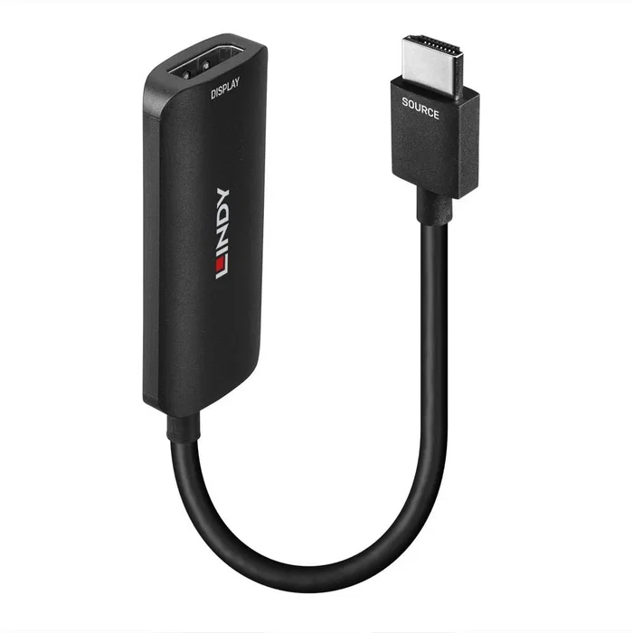 Lindy 38329 Adaptador de Cable HDMI a DisplayPort 8K@60Hz 48Gbps, HDMI 2.1 Macho a DisplayPort 1.4 Hembra, Negro, 0.157 m Lindy 38329 Adaptador de Cable HDMI a DisplayPort 8K@60Hz 48Gbps, HDMI 2.1 Macho a DisplayPort 1.4 Hembra, Negro, 0.157 m