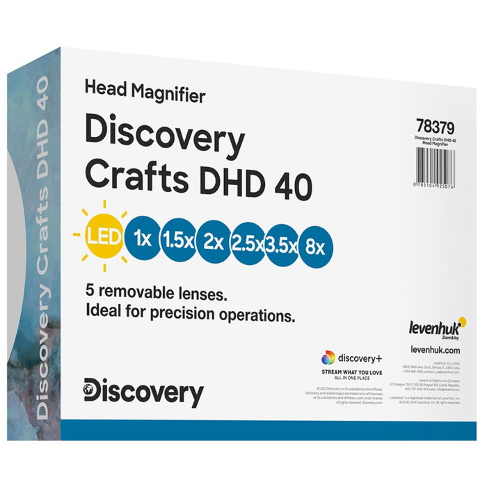Discovery Crafts DHD 40 Head Magnifier con iluminación LED