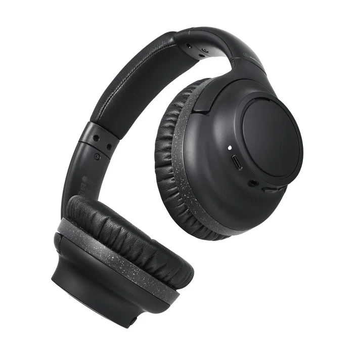 Audio-Technica ATH-S300BT Auriculares Bluetooth 5.1 Inalámbrico y con Cable para Viajar, Gaming y Deporte, Diadema Circumaural, Cancelación de Ruido Híbrida, Autonomía 60h, Negro
