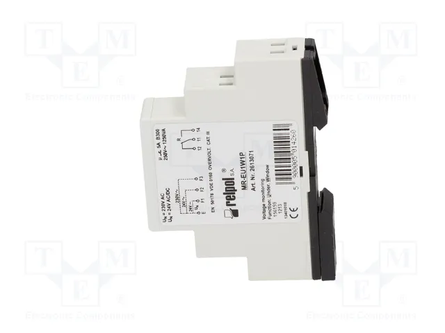 RELPOL MR-EU1W1P Relé de monitorización de tensión 24/230VAC 24VDC SPDT