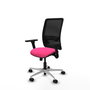 PIQUERAS Y CRESPO Silla de oficina Zulema con Mecanismo Sincro, Rosa y Negro