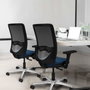 PIQUERAS Y CRESPO Silla de oficina Zulema con Mecanismo Sincro, Rosa y Negro