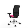 PIQUERAS Y CRESPO Silla de oficina Zulema con Mecanismo Sincro, Rosa y Negro