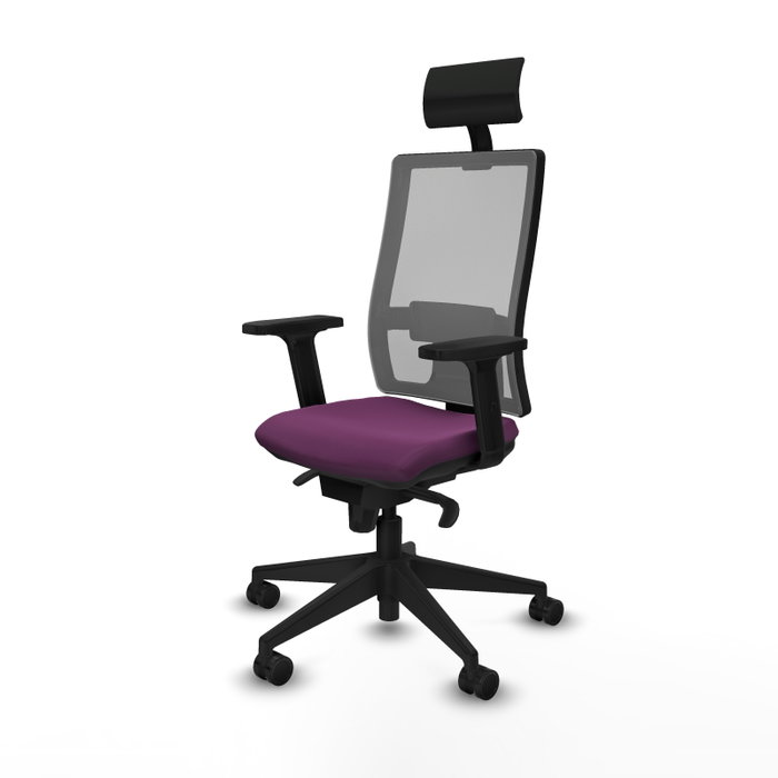 PIQUERAS Y CRESPO Silla de oficina Horna con mecanismo Sincro, Morado y Gris PIQUERAS Y CRESPO Silla de oficina Horna con mecanismo Sincro, Morado y Gris