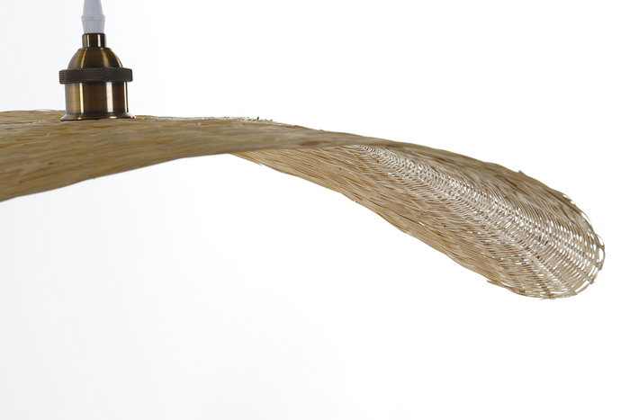 DKD Home Decor Lámpara de Techo Bambú Natural 70 x 70 x 10 cm