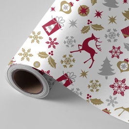 PRYSE Bobina Papel Regalo Fantasía Navidad 62cm x 4kg