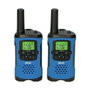 Alecto FR-115BW Set de 2 Walkie Talkies para Niños, Alcance 7 km, Azul/Negro
