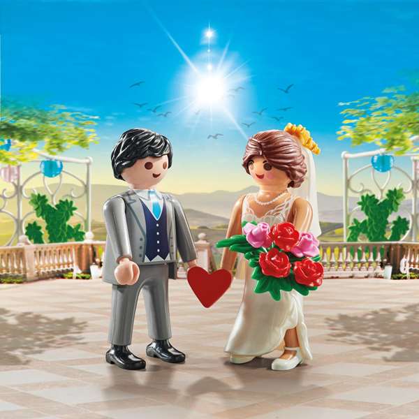 Playmobil Pareja de Novios con Accesorios para Mayores de 3 Años Playmobil Pareja de Novios con Accesorios para Mayores de 3 Años