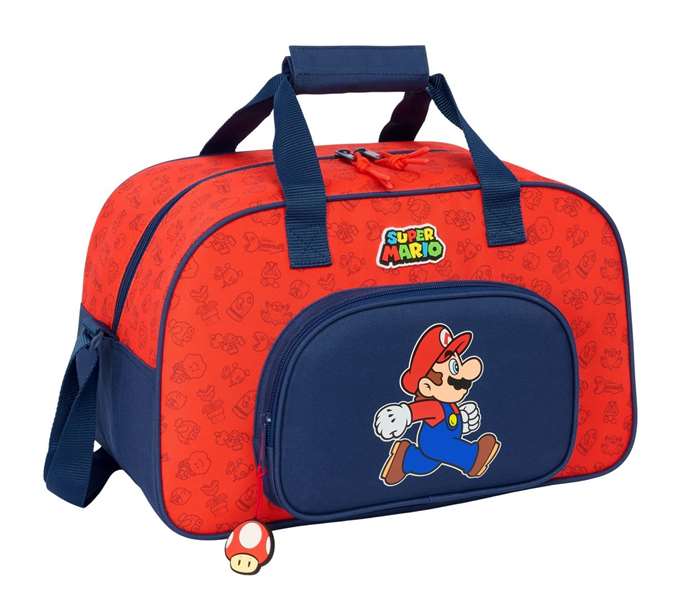 Bolsa de Deporte Super Mario Trick Rojo Azul oscuro 40 x 24 x 23 cm Bolsa de Deporte Super Mario Trick Rojo Azul oscuro 40 x 24 x 23 cm