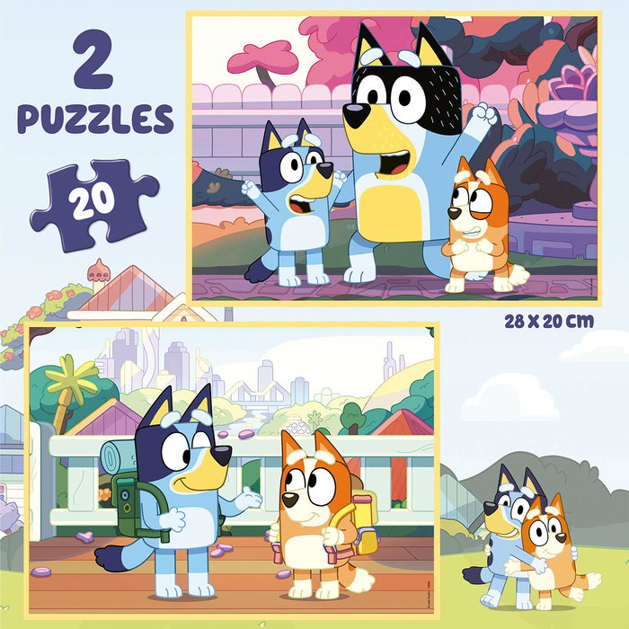 Educa Maleta Puzzles 2X20 Bluey 19966 Educa