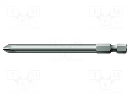 WERA Punta de destornillador Phillips PH1 1/4 pol 89 mm