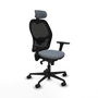 PIQUERAS Y CRESPO Silla de oficina Jorquera con mecanismo Sincro, Gris y Negro