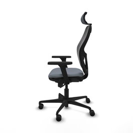 PIQUERAS Y CRESPO Silla de oficina Jorquera con mecanismo Sincro, Gris y Negro