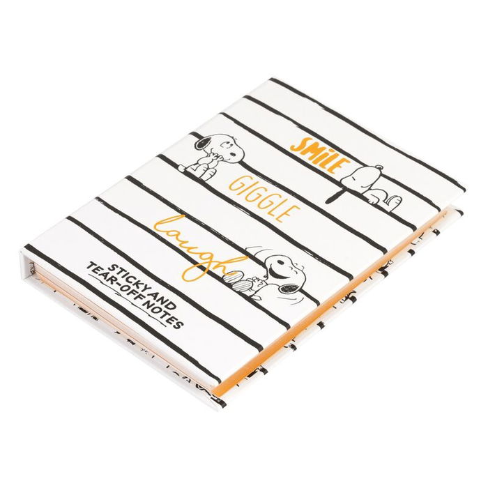 ERIK Cuaderno Notas Adhesivas Lazy Days Snoopy A6 (11x15,5cm) con Bloc y 5 Tipos de Etiquetas
