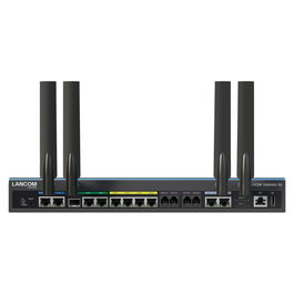 LANCOM 1936VAG-5G (EU) Router 5G con 6 Puertos Ethernet LAN 10/100/1000 Mbit/s Negro Montaje de sobremesa/pared