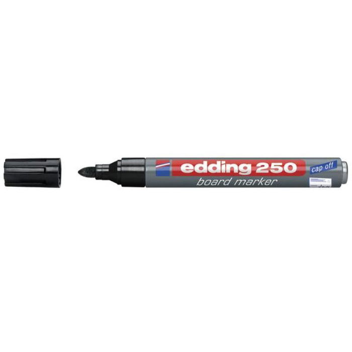 Edding 250 Marcador de Pizarra Negro punta redonda