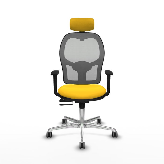 PIQUERAS Y CRESPO Silla de oficina Jorquera Sincro/Traslack Amarillo y Gris PIQUERAS Y CRESPO Silla de oficina Jorquera Sincro/Traslack Amarillo y Gris