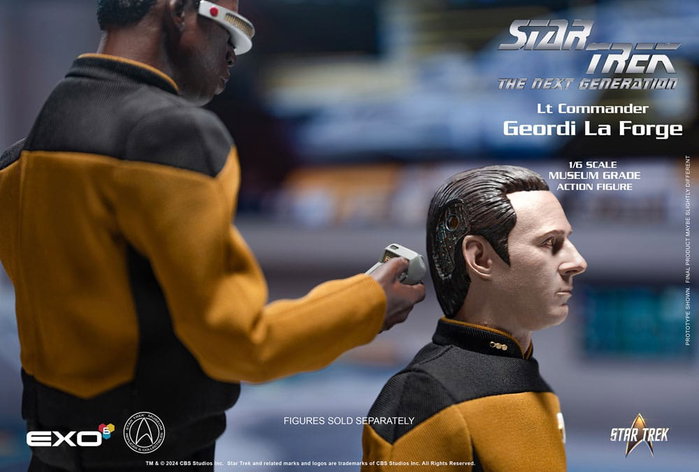 EXO-6 Star Trek: The Next Generation Figura 1/6 Lt. Commander Geordi La Forge (Essentials Version)