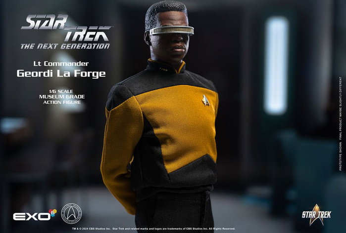 EXO-6 Star Trek: The Next Generation Figura 1/6 Lt. Commander Geordi La Forge (Essentials Version)