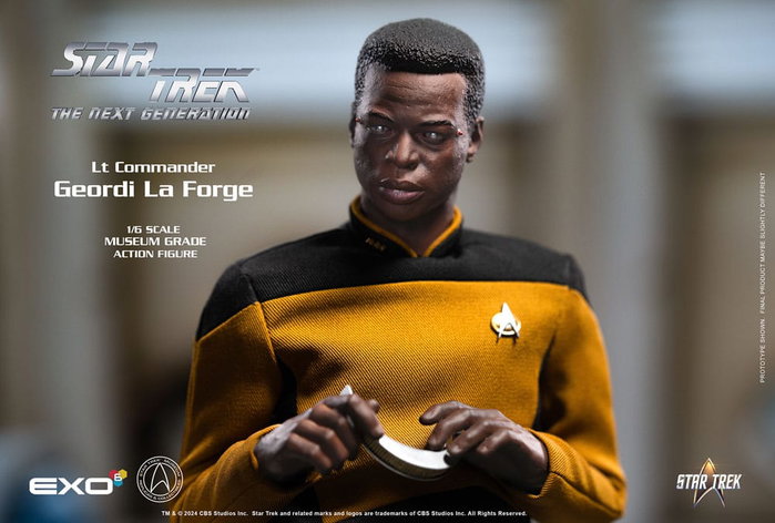 EXO-6 Star Trek: The Next Generation Figura 1/6 Lt. Commander Geordi La Forge (Essentials Version)