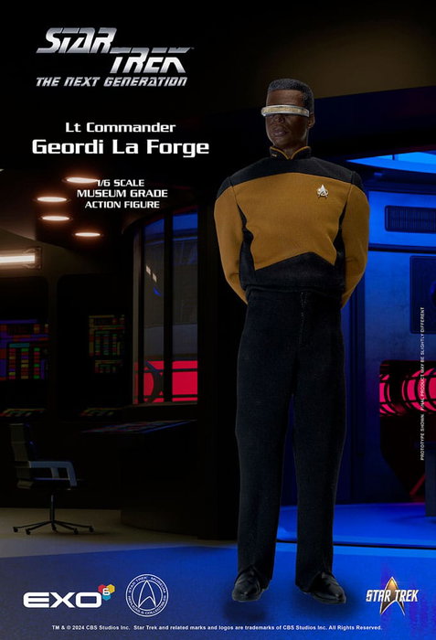EXO-6 Star Trek: The Next Generation Figura 1/6 Lt. Commander Geordi La Forge (Essentials Version)