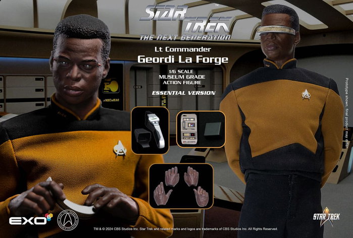 EXO-6 Star Trek: The Next Generation Figura 1/6 Lt. Commander Geordi La Forge (Essentials Version)