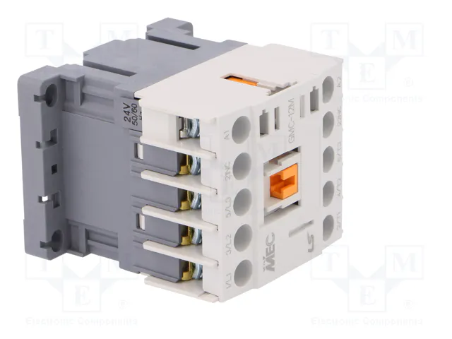 LS ELECTRIC GMC-12M 24VAC Contactor de 3 polos con contactos NO x3 y NC