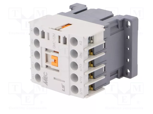 LS ELECTRIC GMC-12M 24VAC Contactor de 3 polos con contactos NO x3 y NC