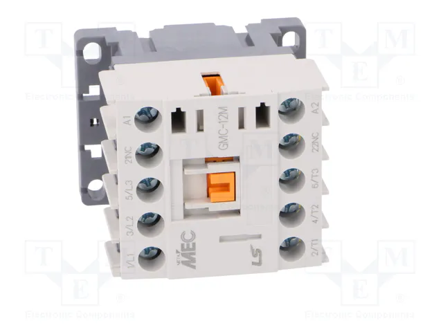 LS ELECTRIC GMC-12M 24VAC Contactor de 3 polos con contactos NO x3 y NC