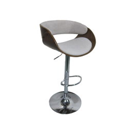 DKD Home Decor Taburete de Poliéster Nogal Ajustable