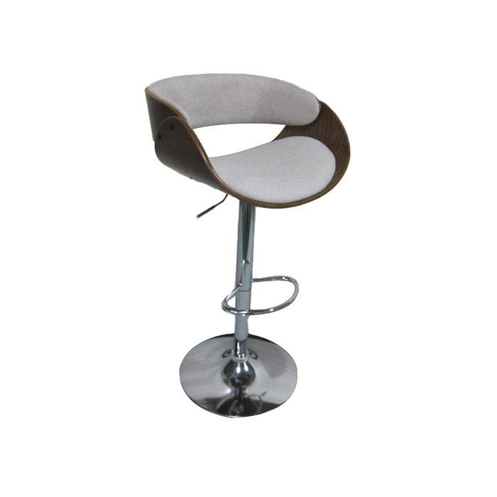 DKD Home Decor Taburete de Poliéster Nogal Ajustable DKD Home Decor Taburete de Poliéster Nogal Ajustable