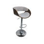 DKD Home Decor Taburete de Poliéster Nogal Ajustable