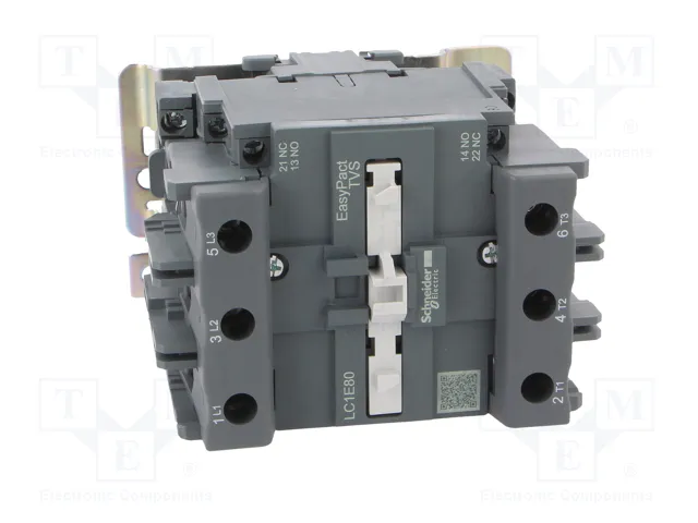 SCHNEIDER ELECTRIC LC1E80P7 Contactor Easy TeSys 3-polar 80A 230VAC