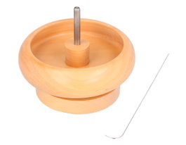 Innspiro Molinillo de madera para enhebrar abalorios 11x6.8cm
