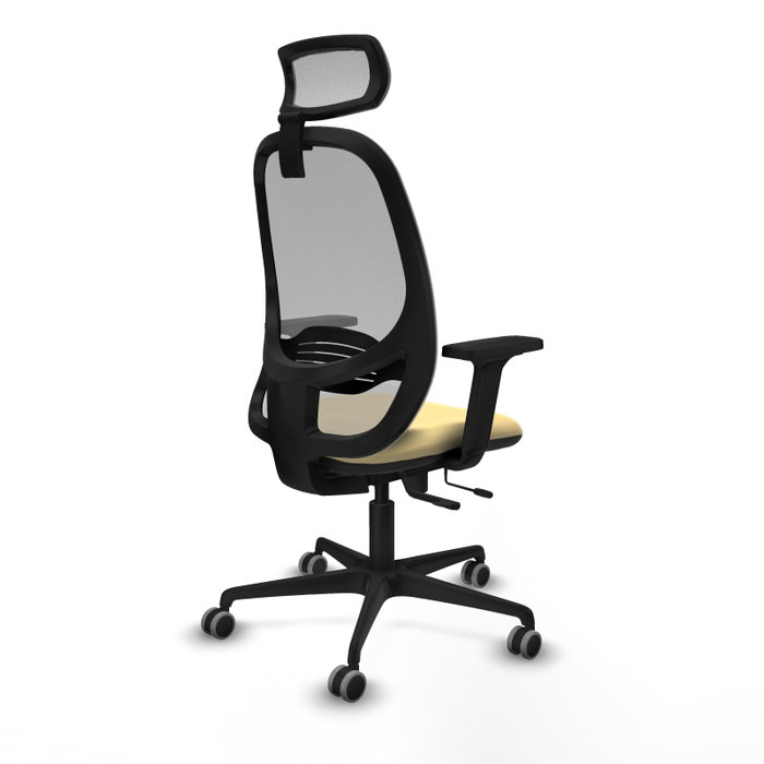 PIQUERAS Y CRESPO Silla de oficina Cilanco con mecanismo Sincro/Traslack Crema y Gris PIQUERAS Y CRESPO Silla de oficina Cilanco con mecanismo Sincro/Traslack Crema y Gris