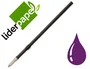 Liderpapel Gummy Touch Retractil Recambio Boligrafo 1,0 mm Tinta Violeta Bolsa 10 Unidades