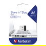 Verbatim Store 'n' Stay Nano USB 2.0 Stick 32GB Negro - Unidad Flash sin Tapa, Lectura 10 MB/s, 14.8 x 17.1 x 7.7 mm