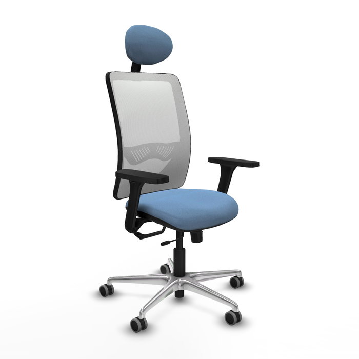 PIQUERAS Y CRESPO Silla de oficina Zulema Azul cielo y Blanco PIQUERAS Y CRESPO Silla de oficina Zulema Azul cielo y Blanco