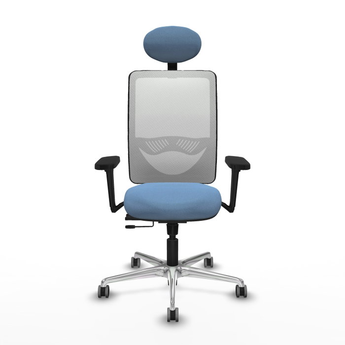 PIQUERAS Y CRESPO Silla de oficina Zulema Azul cielo y Blanco PIQUERAS Y CRESPO Silla de oficina Zulema Azul cielo y Blanco