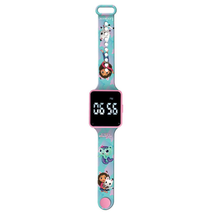 Lexibook Reloj Digital LED Gabby y la Casa Mágica con Pulsera Ajustable Lexibook Reloj Digital LED Gabby y la Casa Mágica con Pulsera Ajustable