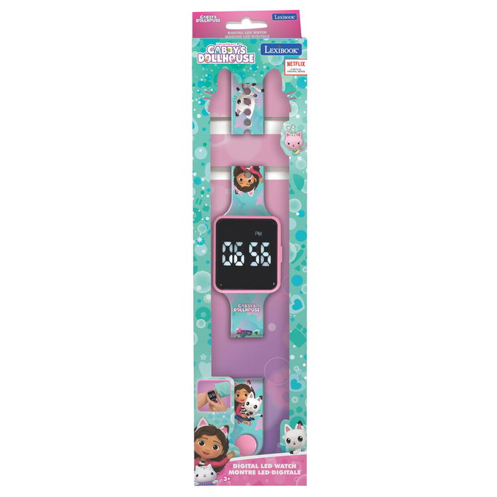 Lexibook Reloj Digital LED Gabby y la Casa Mágica con Pulsera Ajustable Lexibook Reloj Digital LED Gabby y la Casa Mágica con Pulsera Ajustable