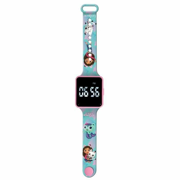 Lexibook Reloj Digital LED Gabby y la Casa Mágica con Pulsera Ajustable Lexibook Reloj Digital LED Gabby y la Casa Mágica con Pulsera Ajustable