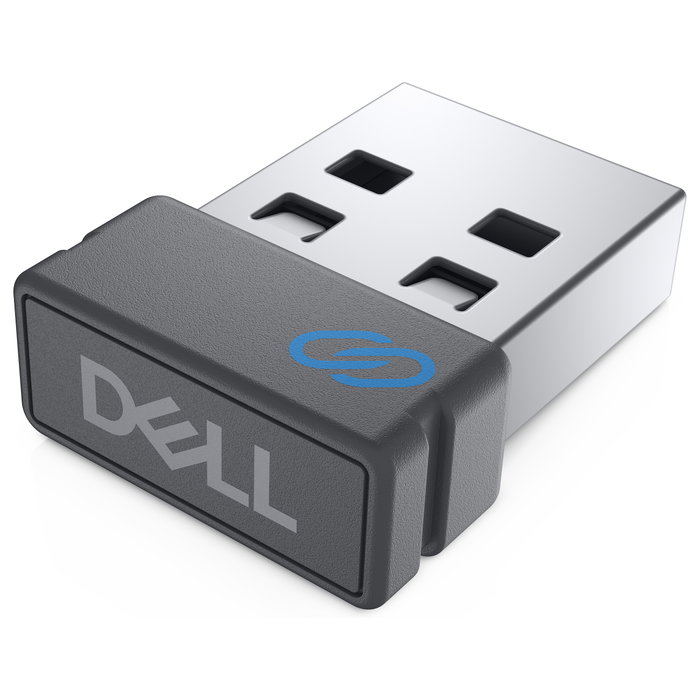 Dell Universal Pairing Receiver WR221 | Receptor USB para ratón y teclado inalámbrico Dell | Gris Titanio