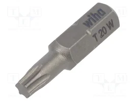 WIHA Punta de destornillador Torx® TX20 1/4 pulgada 25 mm