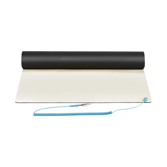 StarTech.com Alfombrilla Anti estática ESD SM-ANTI-STATIC-MAT para Reparación de Electrónicos, Superficie PVC 30x46cm con Cable de Tierra de 2 Metros